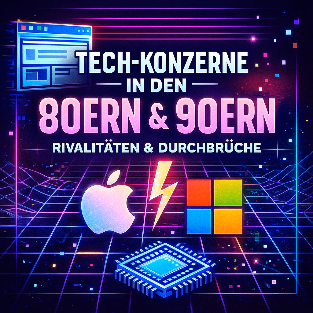 Tech-Giganten im Wettstreit: Die konkurrierenden Technologie-Konzerne der 1980er und 1990er Jahre